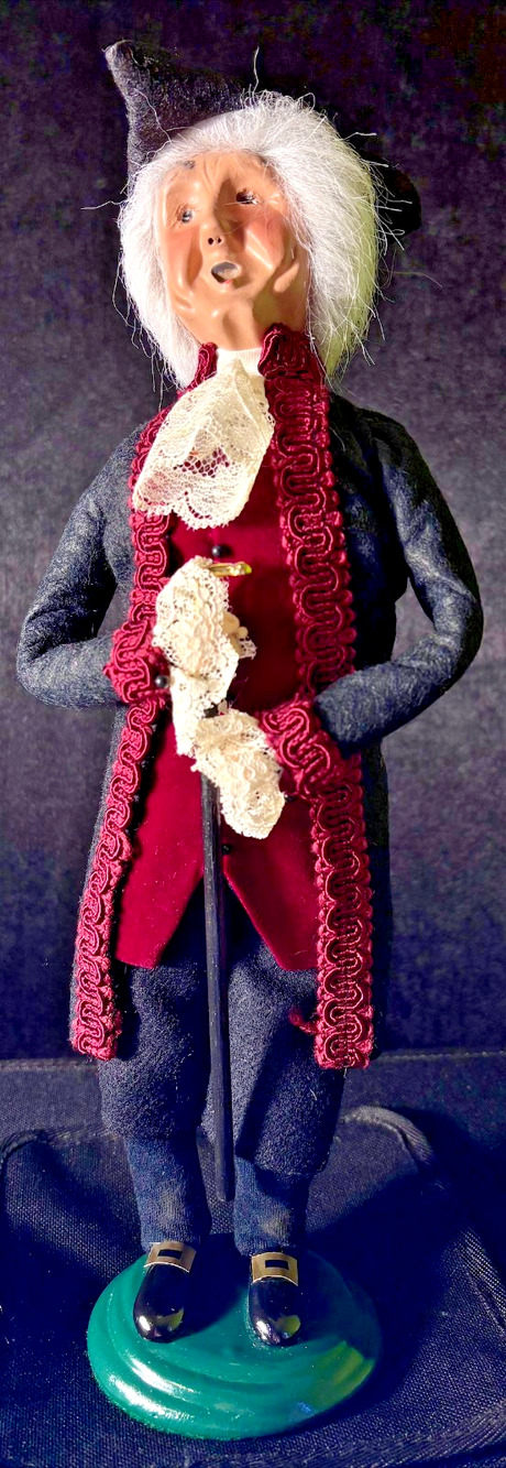 Byers Choice 2000 Exclusive Williamsburg Elderly Man Signed Byers